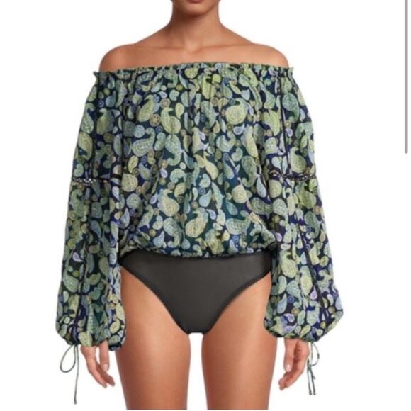 Intimately Free People Sundown Paisley Bodysuit Size Small - Picture 12 of 15